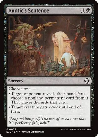 Auntie's Sentence (ECL-085) - Lorwyn Eclipsed Foil