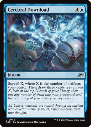 Cerebral Download (EOE-048) - Edge of Eternities Foil