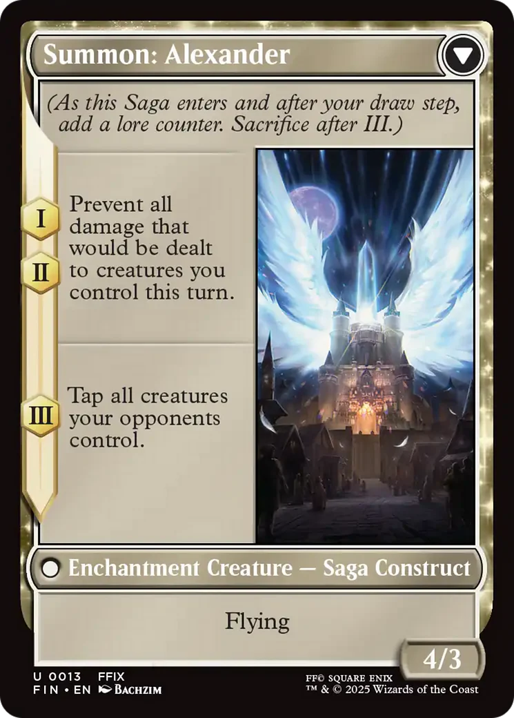 Crystal Fragments // Summon: Alexander (FIN-013) - FINAL FANTASY: (enchantment) - Image 2