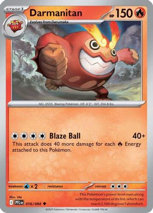 Darmanitan 016 ME02 Phantasmal Flames - Uncommon