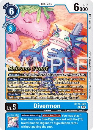 Divermon (BT24-028) - Time Stranger Release Events Cards