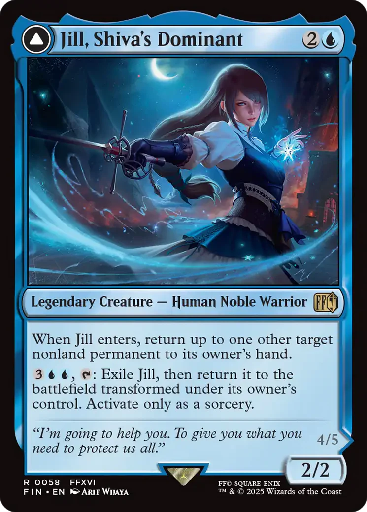Jill, Shiva's Dominant // Shiva, Warden of Ice (FIN-058) - FINAL FANTASY: (enchantment) - Image 5