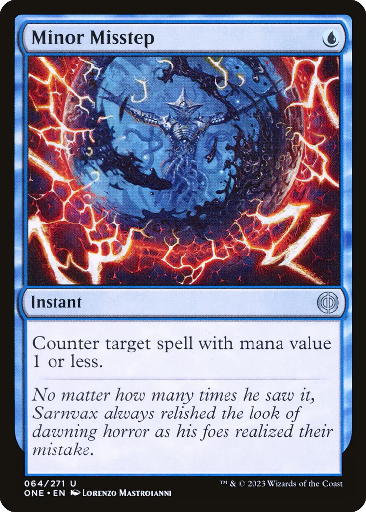 Minor Misstep (ONE-064) - Phyrexia: All Will Be One Foil