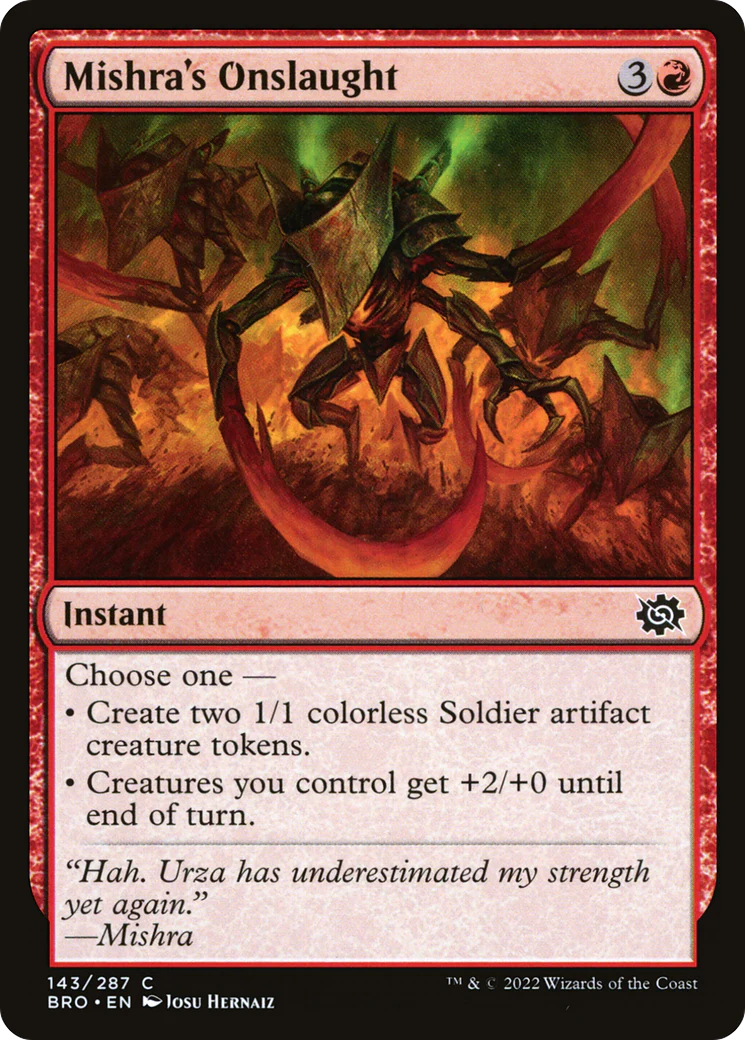 Mishra's Onslaught (BRO-143) - The Brothers' War