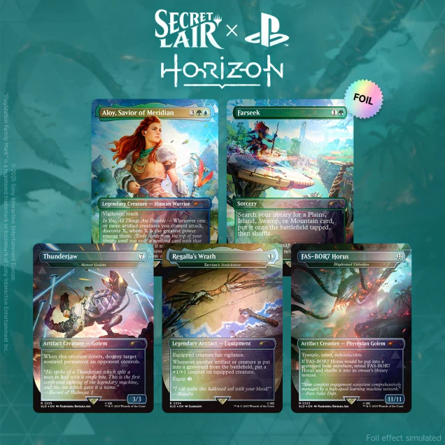 MTG Secret Lair x Horizon: Into the Forbidden West, Rainbow Foil Edition
