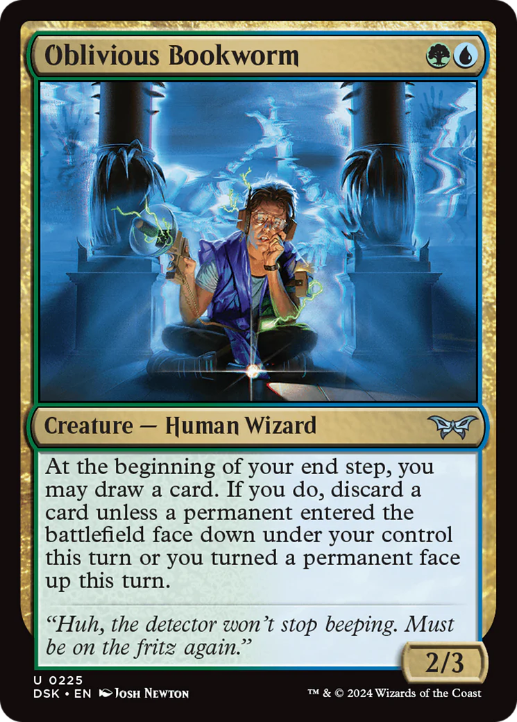 Oblivious Bookworm (DSK-225) - Duskmourn: House of Horror Foil
