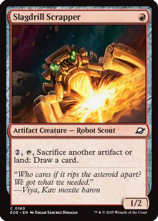 Slagdrill Scrapper (EOE-160) - Edge of Eternities Foil