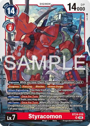 Styracomon (BT24-018) - Time Stranger Foil