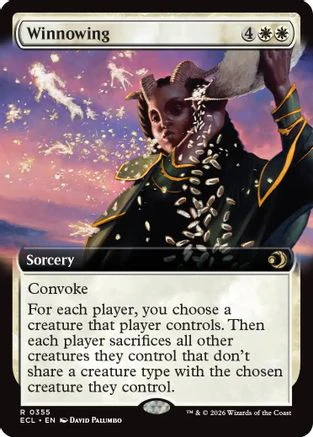 Winnowing (Extended Art) (ECL-355) - Lorwyn Eclipsed Foil